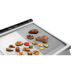 Plaketas užkandžiams, plotis 800 - 1/2 lygus 1/2 šliužas - Dujos