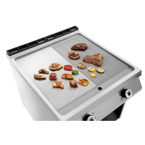 Plaketas užkandžiams, plotis 800 mm - 1/2 lygus 1/2 šliužas - Elektrinis