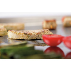 Skardos keptuvė 1/2 lygi, 1/2 šliužinėta, plotis 800 - elektrinė