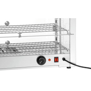 Vitrina šildoma Bartscher 6200 2EK - Temperatūros palaikymas iki 90°C