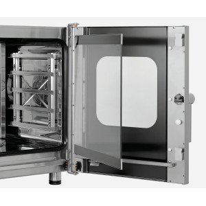 Sidabrinis garų konvekcinis krosnelė Silversteam 5230DRS Bartscher - Veiksmingas ir tikslus kepimas