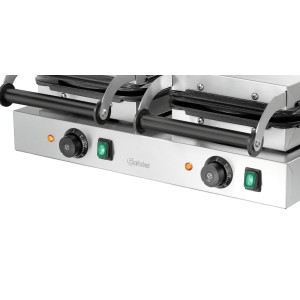 Profesionalus vaflinis Bartscher 2HW211 - Širdelės formos vafliai iš nerūdijančio plieno