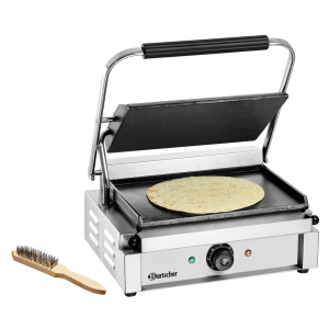 Grill kontaktinis Panini 1G Bartscher - Lygios plokštės skaniems užkandžiams