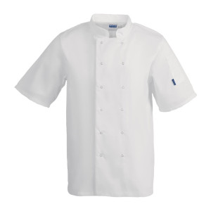 Virtuvės kombinezonas su trumpomis rankovėmis, baltas, unisex, dydis M - Whites Chefs Clothing - Fourniresto