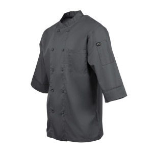 Virtuvės paltas, pilkas, unisex - dydis L - Chef Works - Fourniresto