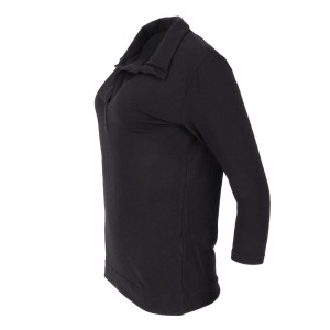 Tamsiai juoda moteriška marškinėliai su V iškirpte - Dydis Xs - Chef Works - Fourniresto