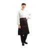 Padavėjo standartinė juoda prijuostė 1000 x 700 mm - Whites Chefs Clothing - Fourniresto