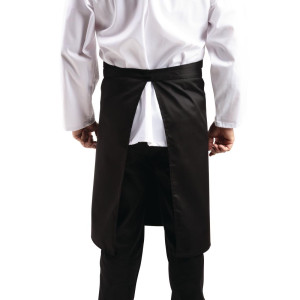 Padavėjo standartinė juoda prijuostė 1000 x 700 mm - Whites Chefs Clothing - Fourniresto