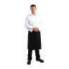 Padavėjo standartinė juoda prijuostė 1000 x 700 mm - Whites Chefs Clothing - Fourniresto