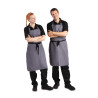 Pilko antracito spalvos polikotono prijuostės 711 x 965 mm - Whites Chefs Clothing - Fourniresto