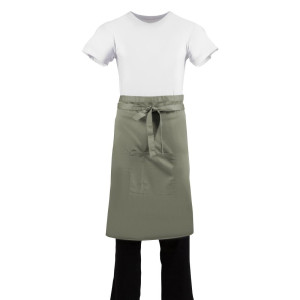 Padavėjo prijuostė alyvuogių spalvos, iš polikotono, 1000 x 700 mm - Whites Chefs Clothing - Fourniresto