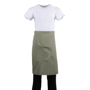 Padavėjo prijuostė alyvuogių spalvos, iš polikotono, 1000 x 700 mm - Whites Chefs Clothing - Fourniresto