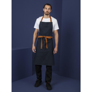Padavėjo mėlyna aproną su 1000 x 700 mm medvilnės diržu - Whites Chefs Clothing - Fourniresto