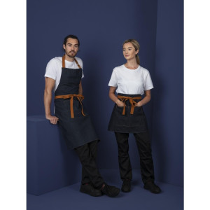Padavėjo mėlyna aproną su 1000 x 700 mm medvilnės diržu - Whites Chefs Clothing - Fourniresto