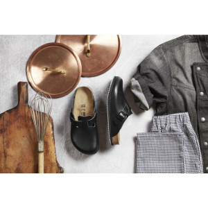 Juodi šlepetės su geru sukibimu Bostonas - 42 dydis - Birkenstock - Fourniresto