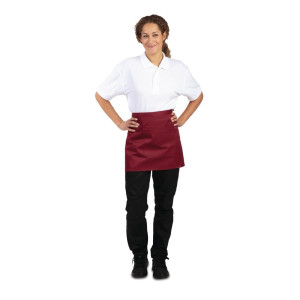 Padavėjo išorinis priekabas Bordeaux iš polikotono 373 x 750 mm - Whites Chefs Clothing - Fourniresto