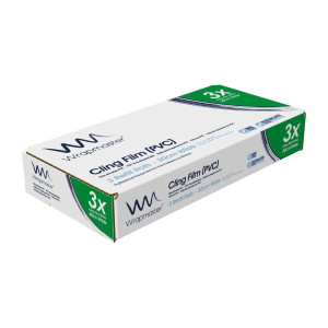 Šviežumo plėvelė kompaktiškam dozatoriui 1000 100 m - 3 vnt. - Wrapmaster - Fourniresto