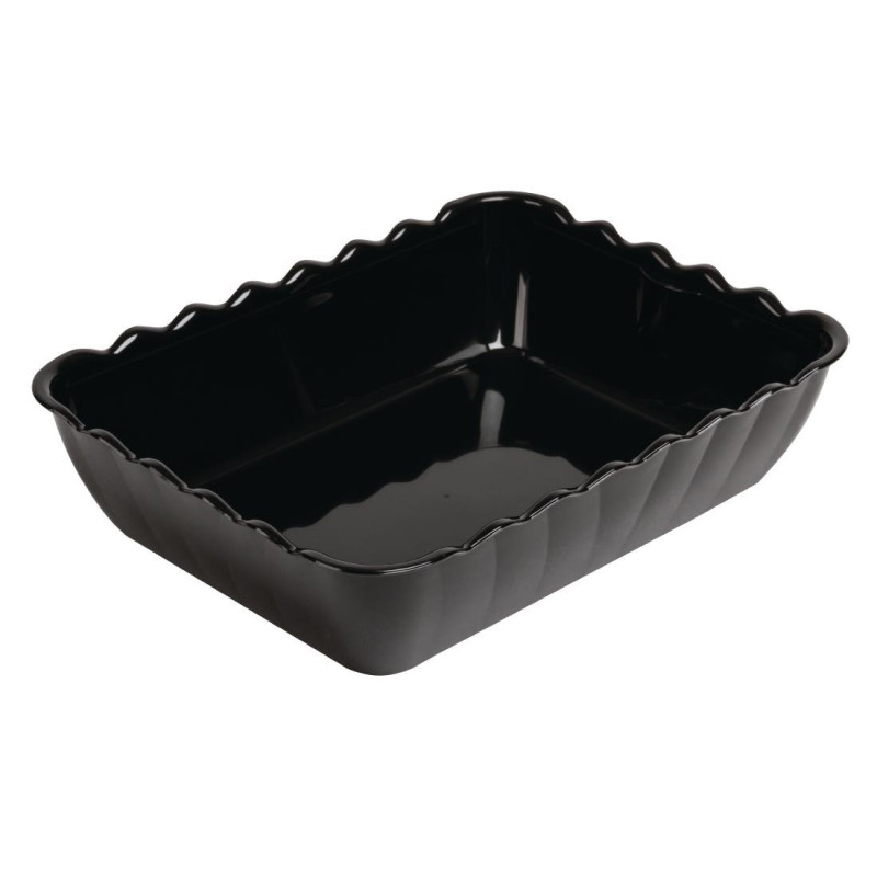 Saladų dubenys juodi 4,25 L 335 x 255 mm - Olympia KRISTALLON - Fourniresto