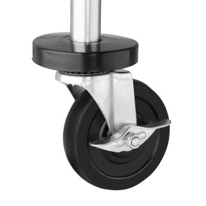 Chromuotas dviejų lygių valymo vežimėlis - Vogue - Fourniresto