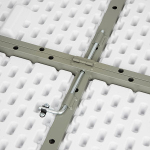 Apsukamas staliukas su baltu viduriu, skersmuo 1530 mm - Bolero - Fourniresto