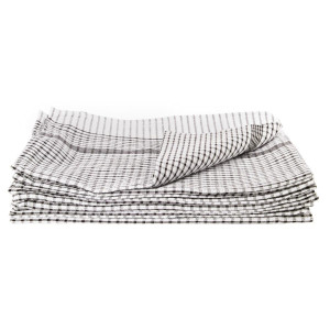 Juoda polikotono rankšluostis - 10 vnt. - Vogue - Fourniresto