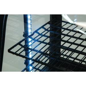 Juodas šaldytuvas vitrinoje 100 l - Polar - Fourniresto