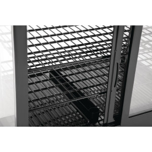 Juodas šaldytuvas vitrinoje 100 l - Polar - Fourniresto