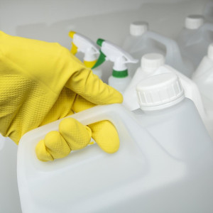 Geltoni daugiafunkciniai pirštiniai, dydis S - Jantex - Fourniresto