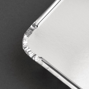 Dėžutės dangtis iš lakštinio kartono dideliam stačiakampiam aliuminio indeliui - 500 vnt. - Fiesta - Fourniresto