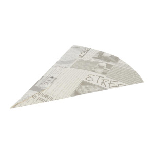 Bulvinukų traškučių krepšelis iš ekologiško spausdinto popieriaus - 1000 vnt. - Colpac - Fourniresto