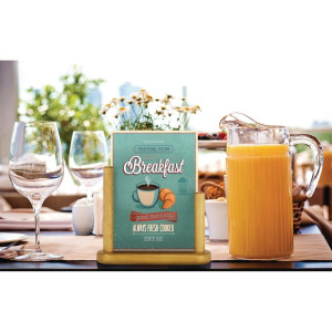 Stalo rėmas iš tėkmės A5 dydžio - Securit - Fourniresto