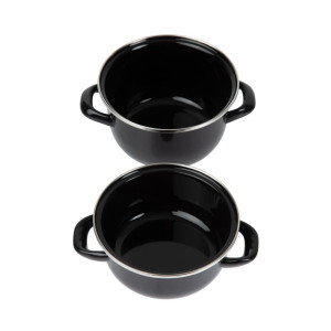 Akmens puodas su emaliu 0,5 kg Ø 140 mm - Olympia - Fourniresto