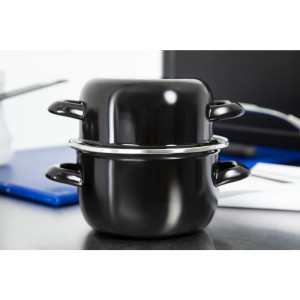 Akmens puodas su emaliu 0,5 kg Ø 140 mm - Olympia - Fourniresto