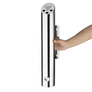 Sieninis cilindrinis pelenų dėklas iš nerūdijančio plieno Ø 75 mm - Bolero - Fourniresto