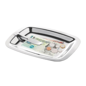 Plokščioji pridėjimo lenta su klipu iš nerūdijančio plieno 150 x 120 mm - Olympia - Fourniresto