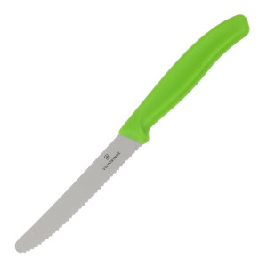 Pomidorų peilis su dantytu peiliu 11 cm - Victorinox - Fourniresto