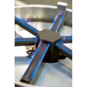 Profesionali duonkepė su 6 degimo šakomis, gamintojo standartinė linija, skersmuo 40 cm