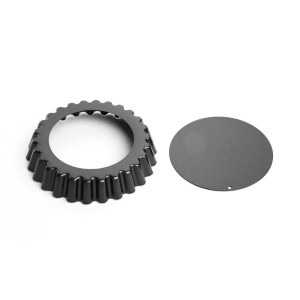 Tortų formelė su neprilipančiu padu ir išimamu dugnu, 10 cm - 3 vnt. - Vogue - Fourniresto