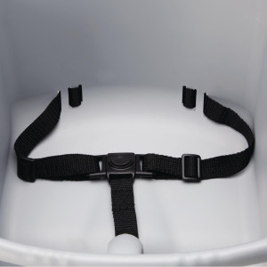 Aukšta kėdė, pilkai stapelizuojama iš polipropileno - Bolero - Fourniresto