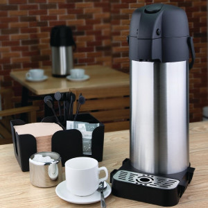 Dvigubo sienelio nerūdijančio plieno dubuo su svirtimi - 4 l - Olympia