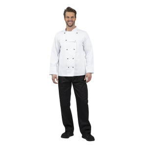 Virtuvės kombinezonas Chicago su ilgomis rankovėmis, baltas, XL dydis - Whites Chefs Clothing - Fourniresto