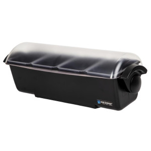 4 skyrių plastikinis dėklas - FourniResto - Fourniresto