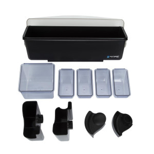 5 skyrių plastikinis dėklas - FourniResto - Fourniresto