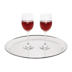 Aptarnavimo lėkštė apvali, iš nerūdijančio plieno, Ø 405 mm - Olympia - Fourniresto