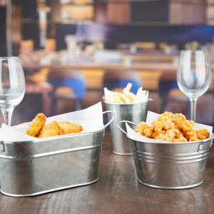 Apskritas plieninis mažas dubuo - Olympia - Fourniresto