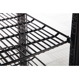 Juoda šaldytuvas su lenktais durimis 86 L - Polar - Fourniresto