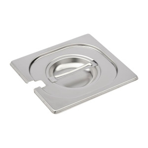 Plieninis dangtis su įpjova GN 1/6 - Gastro M - Fourniresto