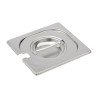 Plieninis dangtis su įpjova GN 1/6 - Gastro M - Fourniresto