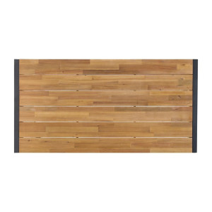 Stalo pramoninis stačiakampis iš plieno ir akacijos 180 cm - Bolero - Fourniresto