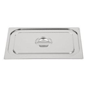 Plokščiai nerūdijančio plieno dangtis - GN 1/1 - Vogue - Fourniresto